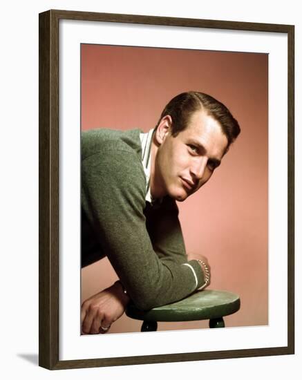 Paul Newman in the Late 1950s-null-Framed Photo