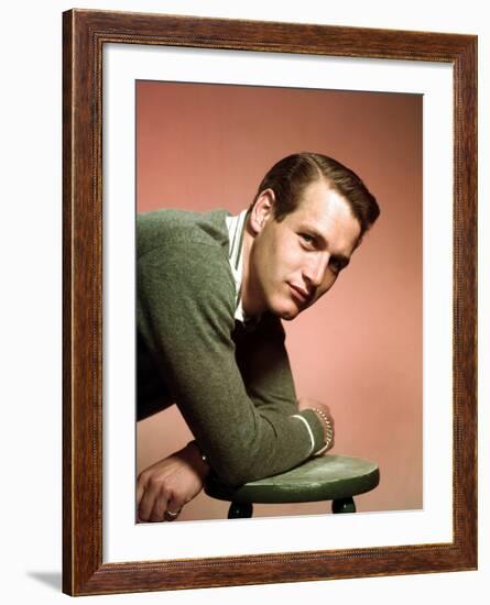 Paul Newman in the Late 1950s-null-Framed Photo