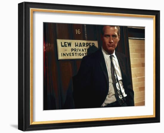 Paul Newman. "The Moving Target" 1966, "Harper" Directed by Jack Smight-null-Framed Photographic Print