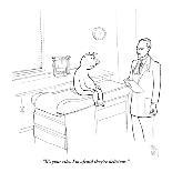 "There I go?still writing 'B.C.' on my checks." - New Yorker Cartoon-Paul Noth-Framed Premium Giclee Print