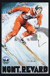 Skiing and Tram-Paul Ordner-Framed Stretched Canvas