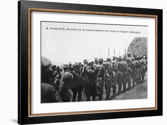 Paul Painlevé Reviewing French Foreign Legion Troops, Morocco, C1926-null-Framed Giclee Print