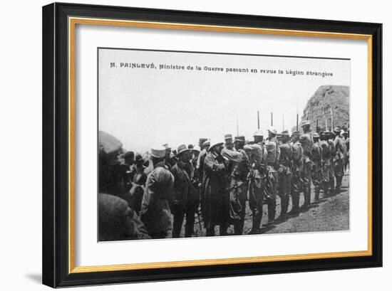 Paul Painlevé Reviewing French Foreign Legion Troops, Morocco, C1926-null-Framed Giclee Print