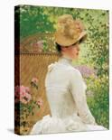Lady in the Garden-Paul Peel-Framed Premium Giclee Print