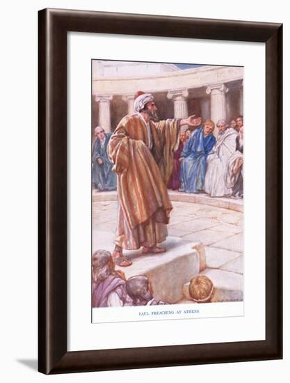 Paul Preaches at Athens-Arthur A. Dixon-Framed Giclee Print