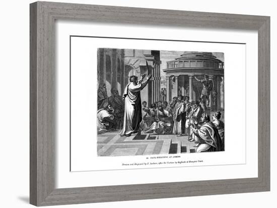 Paul Preaching at Athens, 1843-J Jackson-Framed Giclee Print