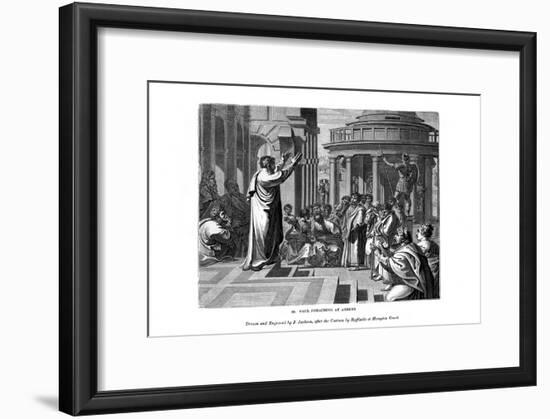 Paul Preaching at Athens, 1843-J Jackson-Framed Giclee Print