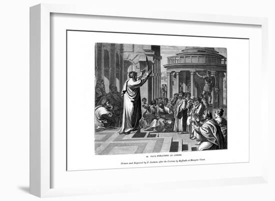 Paul Preaching at Athens, 1843-J Jackson-Framed Giclee Print