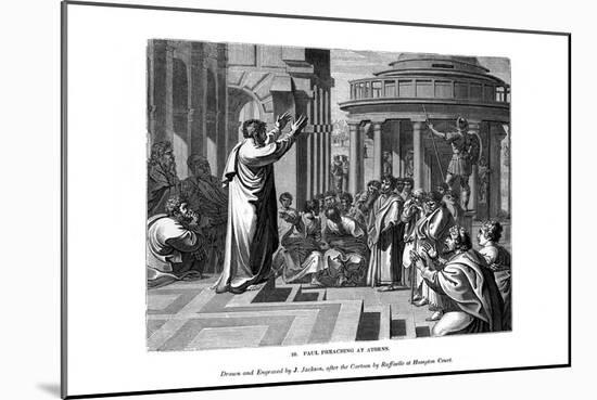 Paul Preaching at Athens, 1843-J Jackson-Mounted Giclee Print