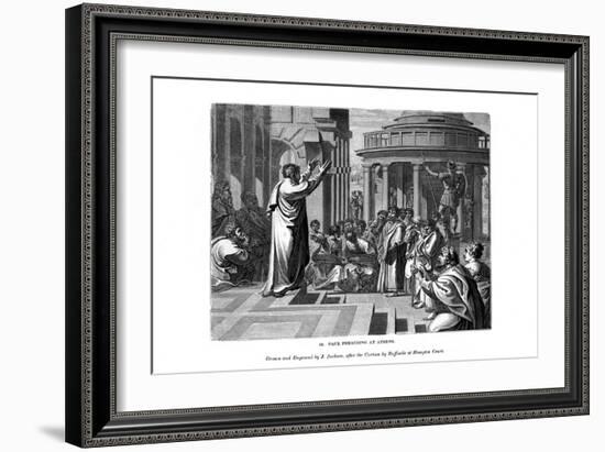 Paul Preaching at Athens, 1843-J Jackson-Framed Giclee Print