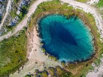 Aerial View of the Glavas Source of the Cetina River, Croatia. Source is over 110 M Deep.-paul prescott-Photographic Print
