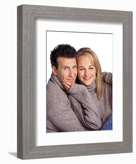 PAUL REISER; HELEN HUNT. "MAD ABOUT YOU" [1992].-null-Framed Premium Photographic Print