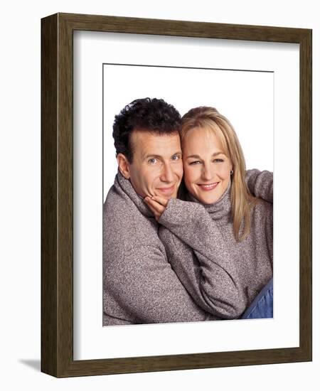 PAUL REISER; HELEN HUNT. "MAD ABOUT YOU" [1992].-null-Framed Premium Photographic Print