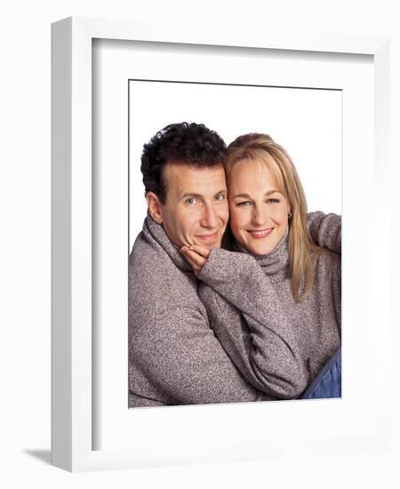 PAUL REISER; HELEN HUNT. "MAD ABOUT YOU" [1992].-null-Framed Premium Photographic Print