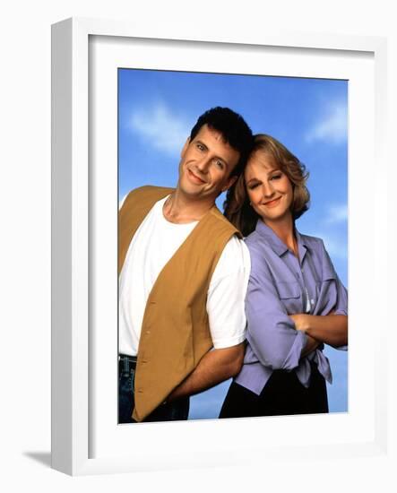 PAUL REISER; HELEN HUNT. "MAD ABOUT YOU" [1992].-null-Framed Photographic Print