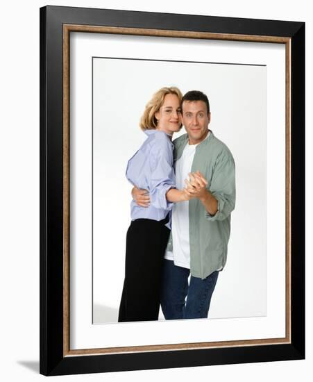 PAUL REISER; HELEN HUNT. "MAD ABOUT YOU" [1992].-null-Framed Photographic Print