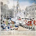 The Boston Massacre Engraving-Paul Revere-Framed Premier Image Canvas