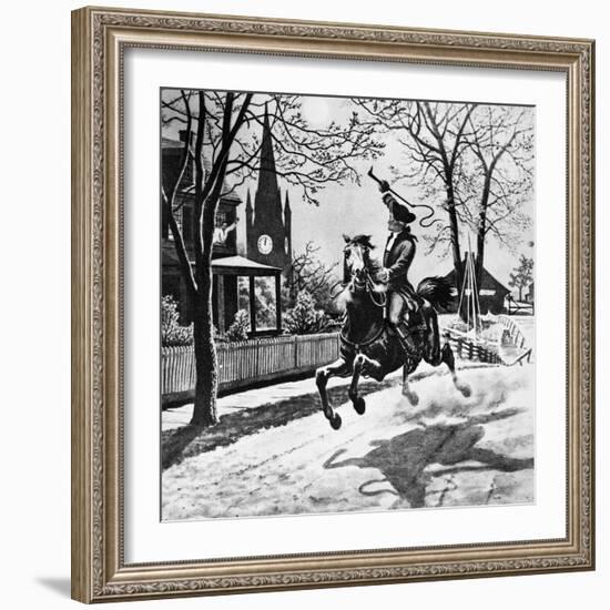 Paul Revere's Ride, 1775-null-Framed Giclee Print