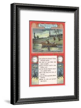 Paul Revere's Ride, Poem-null-Framed Art Print