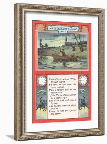 Paul Revere's Ride, Poem-null-Framed Art Print