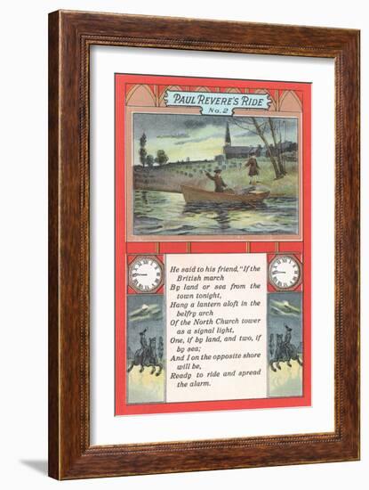 Paul Revere's Ride, Poem-null-Framed Art Print