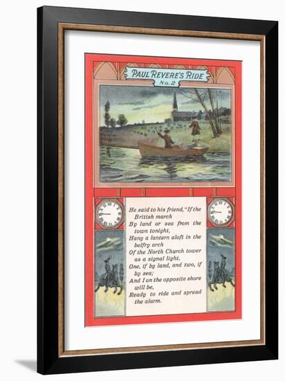 Paul Revere's Ride, Poem-null-Framed Art Print