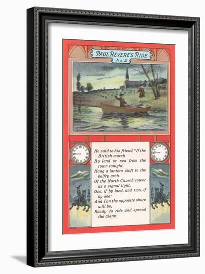 Paul Revere's Ride, Poem-null-Framed Art Print