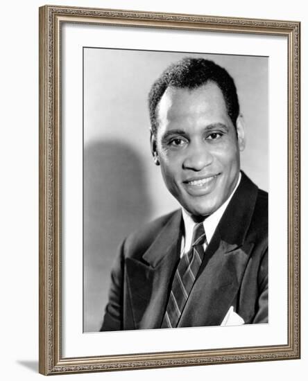 Paul Robeson, ca. 1930s-null-Framed Photo