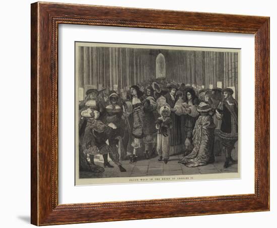 Paul's Walk in the Reign of Charles II-William III Bromley-Framed Giclee Print