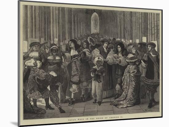Paul's Walk in the Reign of Charles II-William III Bromley-Mounted Giclee Print