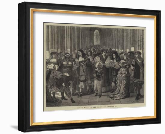 Paul's Walk in the Reign of Charles II-William III Bromley-Framed Premium Giclee Print