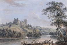 Caernarvon Castle, with a Harper in the Foreground-Paul Sandby-Giclee Print