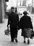 Elderly Polish Couple Walking Hand in Hand-Paul Schutzer-Photographic Print