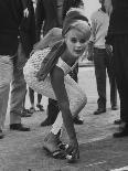 Elke Sommer Playing Petanque at the Cannes Film Festival-Paul Schutzer-Premium Photographic Print