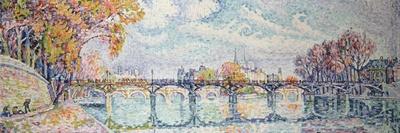 Bank of the Seine Near the Pont Des Arts with a View of the Louvre, Early 20th Century-Paul Signac-Giclee Print