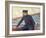 Paul Signac on His Boat-Théo van Rysselberghe-Framed Giclee Print