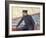 Paul Signac on His Boat-Théo van Rysselberghe-Framed Giclee Print