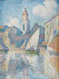 Bank of the Seine Near the Pont Des Arts with a View of the Louvre, Early 20th Century-Paul Signac-Giclee Print