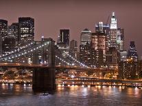 Brooklyn Bridge and Manhattan Skyline, New York City-Paul Souders-Photographic Print