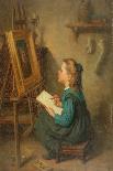 A Young Artist (Oil on Canvas)-Paul Soyer-Framed Giclee Print