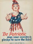"Be Patriotic: Sign Your Country's Pledge to Save the Food", 1918-Paul Stahr-Mounted Giclee Print