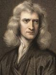 1689 Sir Isaac Newton Portrait Young-Paul Stewart-Photographic Print