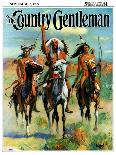 "Indians on Horseback," Country Gentleman Cover, November 1, 1929-Paul Strayer-Framed Giclee Print