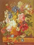 Flower Still Life with Bird's Nest, 1785-Paul Theodor van Brussel-Framed Premier Image Canvas