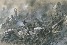 Second Wave of French Troops in German Trenches, WW1-Paul Thiriat-Art Print