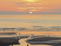 Sunset and Beach, Blackpool, England-Paul Thompson-Photographic Print