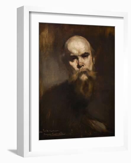 Paul Verlaine 1890 by Eugene Carriere-Eugene Carriere-Framed Giclee Print