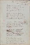 Handwritten Pages from "Romances Sans Paroles" with Crossed out Dedication to Arthur Rimbaud, 1873-Paul Verlaine-Premier Image Canvas