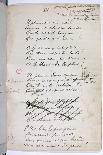 Handwritten Pages from "Romances Sans Paroles" with Crossed out Dedication to Arthur Rimbaud, 1873-Paul Verlaine-Premier Image Canvas