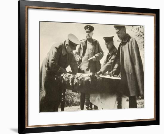Paul von Hindenburg with Generals-null-Framed Giclee Print
